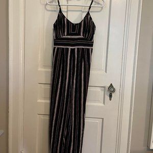 Angie striped pant jumpsuit